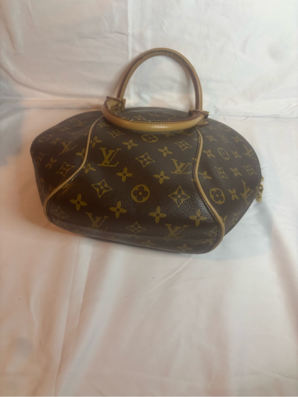 Louis Vuitton Monogram Satchel in Brown and Tan